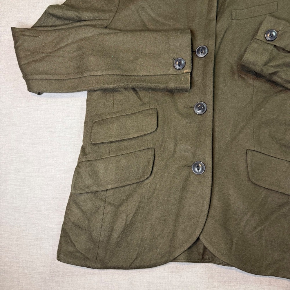rag & bone Wool Blazer Womens 6 Olive Green Excellent Military Utility Jacket - Picture 2 of 14